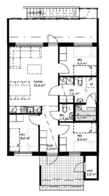 Фото номера Апартаменты с видом на озеро Апарт-отели Lake Residence Ukkohalla г. Hyrynsalmi 15